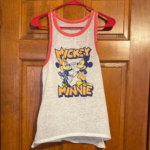 Disney Mickey & Minnie White Tank Top